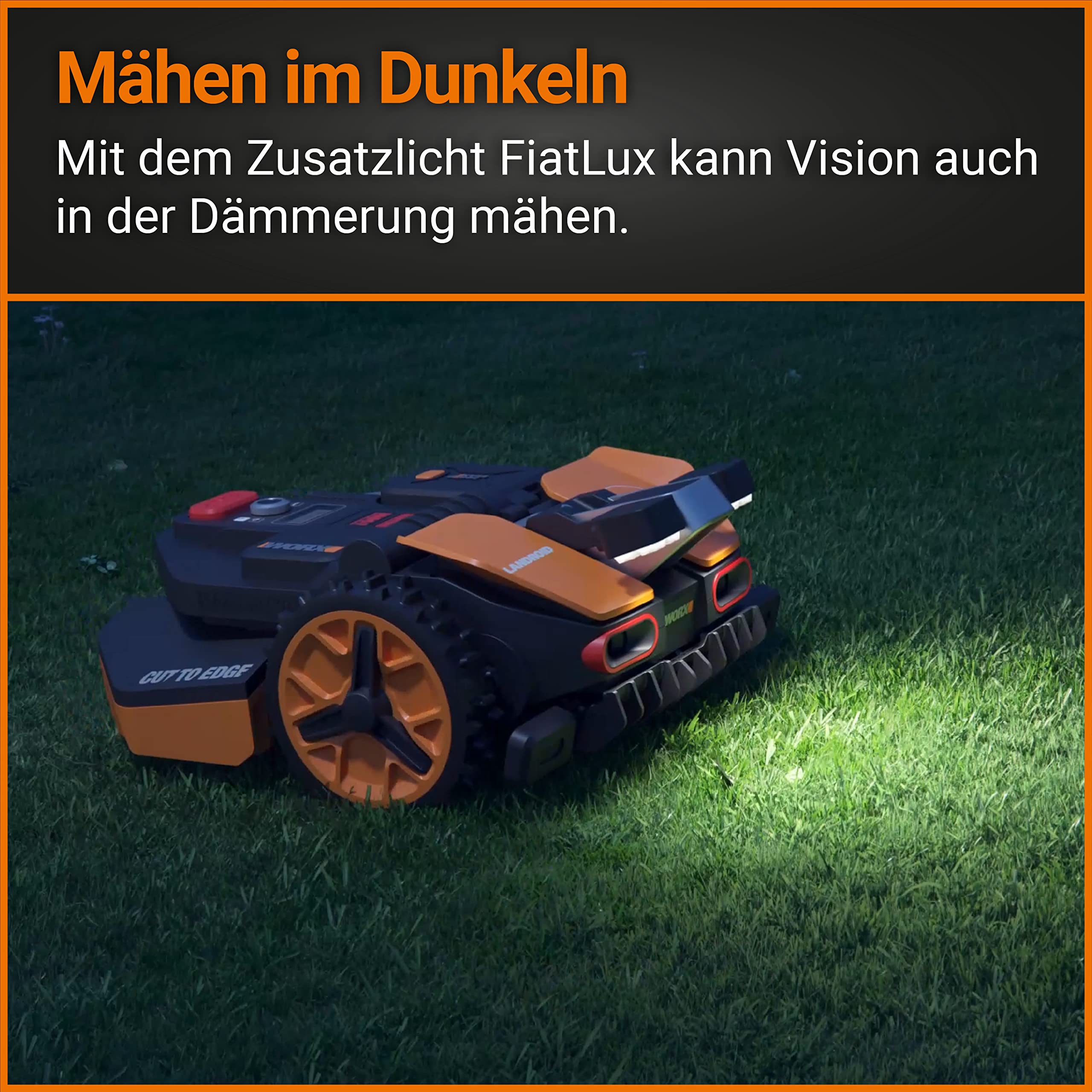 Aktionspaket: WORX Landroid Vision M600 WR206E.1 Mähroboter ohne Begrenzungskabel + WA0821 Garage